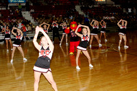 Cheerleaders Performing At Halftime