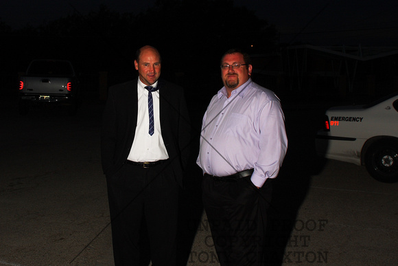 Mr. Ritchey and Mr. Chase In Parking Lot Before Prom