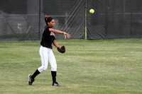 Olivia Hires Throwing The Ball In From Center Field