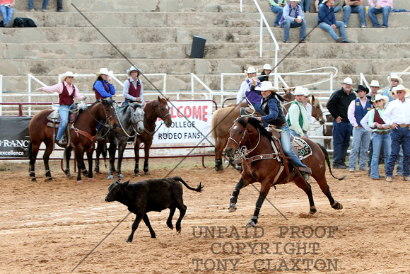 Katey Anthony Competing In Breakaway Roping