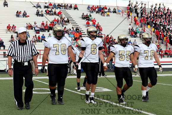 Team Captains Coming Out For The Coin Toss