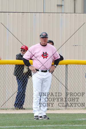 Coach Giese Watching From Third Base