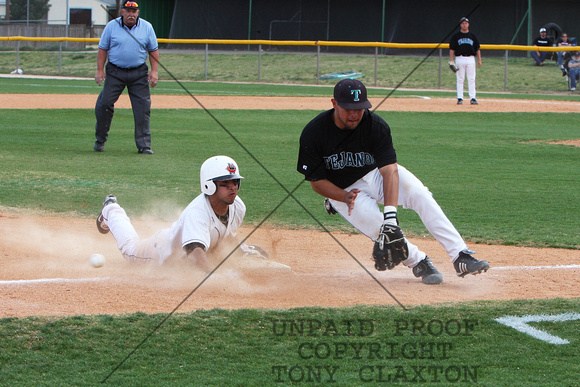 Andrew Collazo Sliding Safe Into Third With A Steal