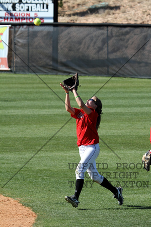 Kelby Doughty Catching A Pop Fly In Shallow Center Field