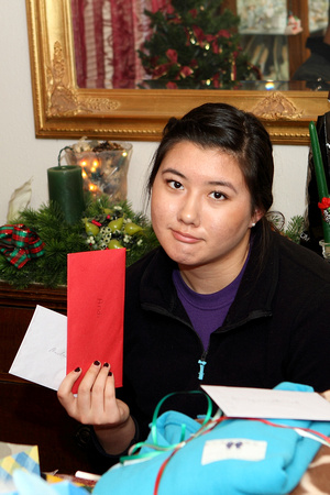 Andrea With Her Two Presents