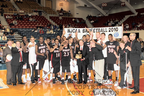 Team Posing With The Championship Award