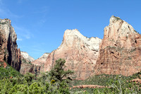 Mountain Peaks At Zion National Park