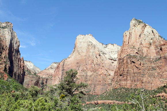 Mountain Peaks At Zion National Park