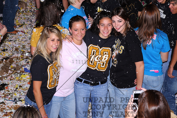 Ariel, Brionna, Catherine and Katie After Pep Rally