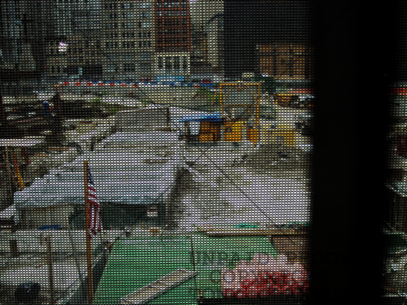 Looking Through Viewing Wall At Ground Zero