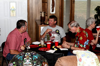 Allen, Ty And Lloyd Eating At The Old Fossil Club Table