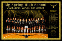 BSHS Men's Basketball Team and Individual Photos, 12/21/2024