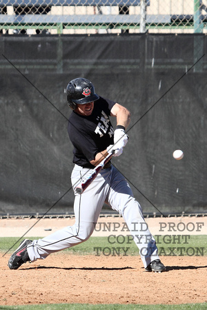 Chase Durham Swinging At A Pitch