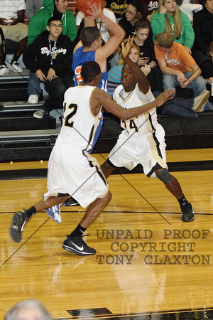 Jerrell And Monte Guarding The Ball