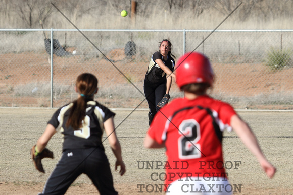 Vicki Throwing To Valerie At Second