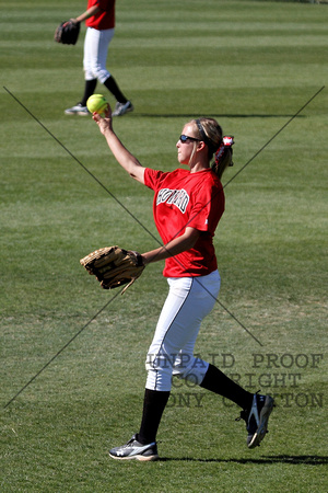 Linzee Yarbar Throwing The Ball In To The Infield