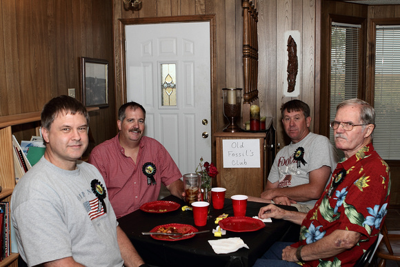 Tony, Allen, Ty And Lloyd Sitting At The Old Fossil Club Table