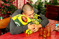 Nick With His Green Bay Packers Blanket