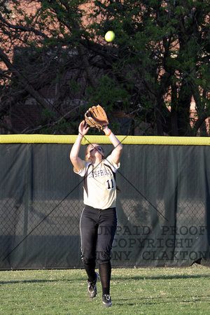 Haley Catching A Fly Ball In Center Field