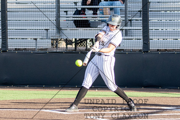 Kalyn Whitehead Bending Her Bat With A Hit