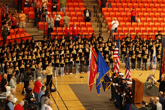 Goliad Middle School Choir Singing The National Anthem