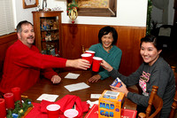 Allen, Brenda And Andrea Toasting Each Other