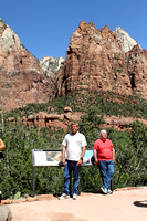 Tony In Front Of Mountains At Zion National Park