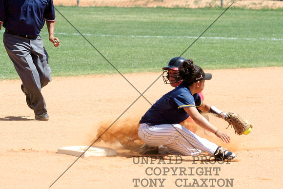 Faith Koria Sliding Safely Into Second