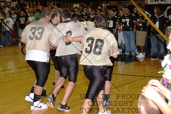 Andrews Mustangs Carrying Each Other Off The Field