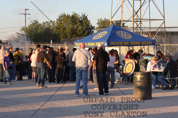 Rotary Club Fajita Supper Tent at Abilene Cooper Game