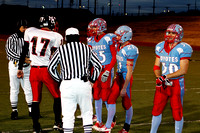 Captains Meeting On The Field For The Coin Toss