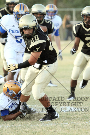 Jared Working For More Yardage On The Opening Kickoff Return