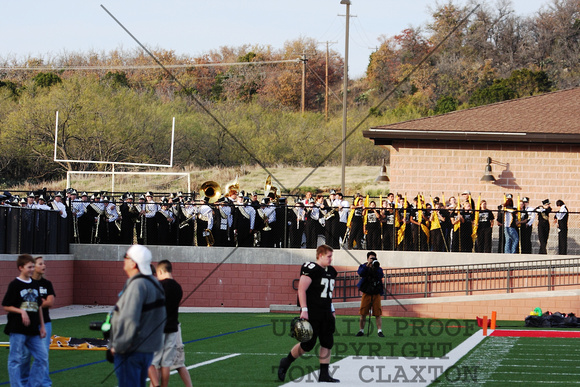 Band Waiting To Come Out On The Field At Halftime