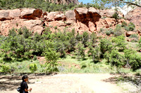 Brenda In Front Of Mountains At Zion National Park