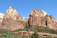 Mountain Peaks At Zion National Park