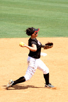 Olive Naotala Throwing To First For The Out