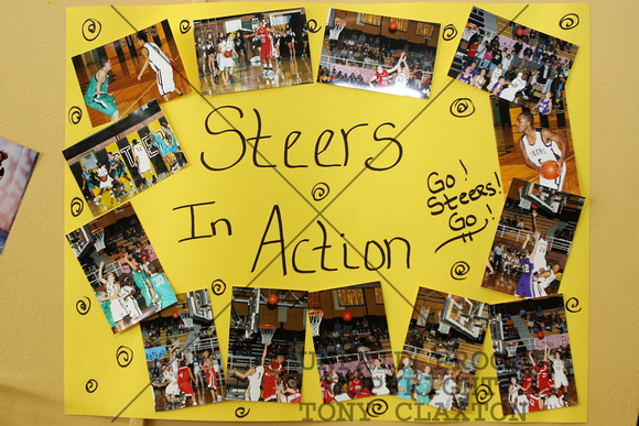 Steers Basketball Poster