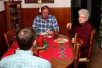 Ty, Lloyd and Virginia Eating