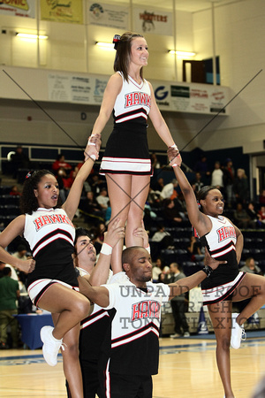 Cheerleaders Doing A Stunt