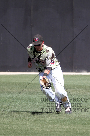Jordan Allen Catching A Fly Ball In Center Field